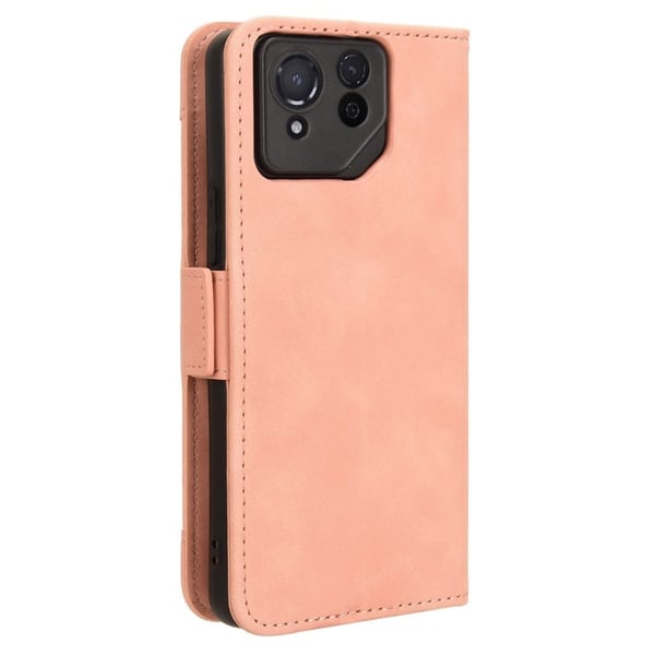 Lommebok-etui i moderne skinn-design Asus ROG Phone 8 Pro - Rosa