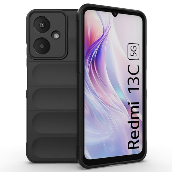 Blødt grebsformet Xiaomi Redmi 13C cover - Sort