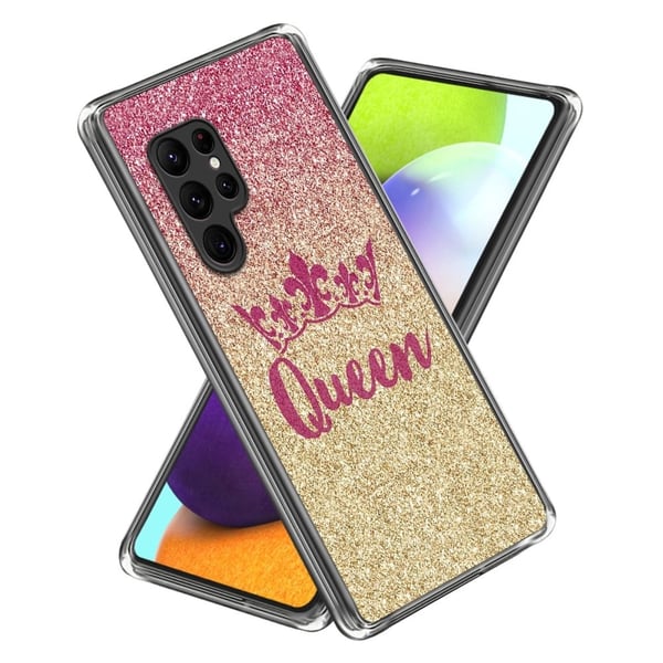 Deco Samsung Galaxy S23 Ultra deksel - Skinnende Dronning Deco Samsung Galaxy S23 Ultra deksel - Skinnende Dronning