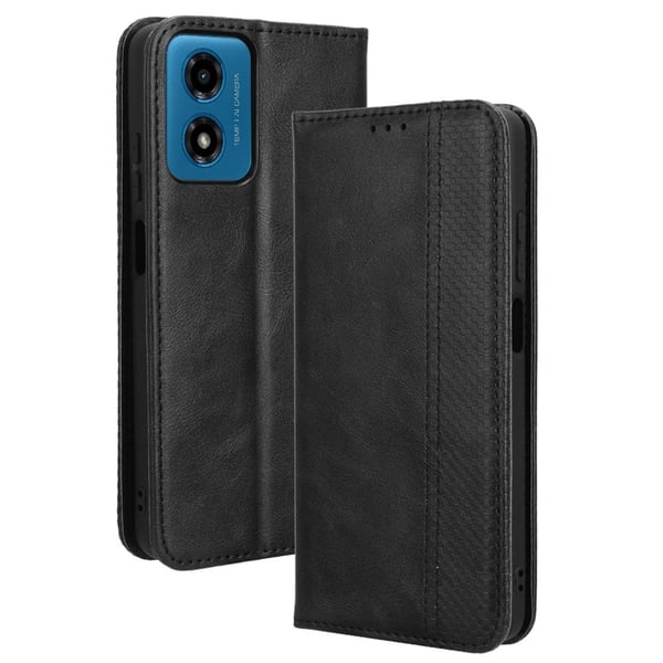 Bofink Vintage Motorola Moto G04 / Motorola Moto G24 Power nahkakotelo - Musta