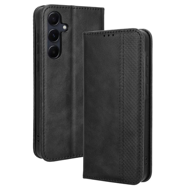 Bofink Vintage Samsung Galaxy A35 lærveske - Svart