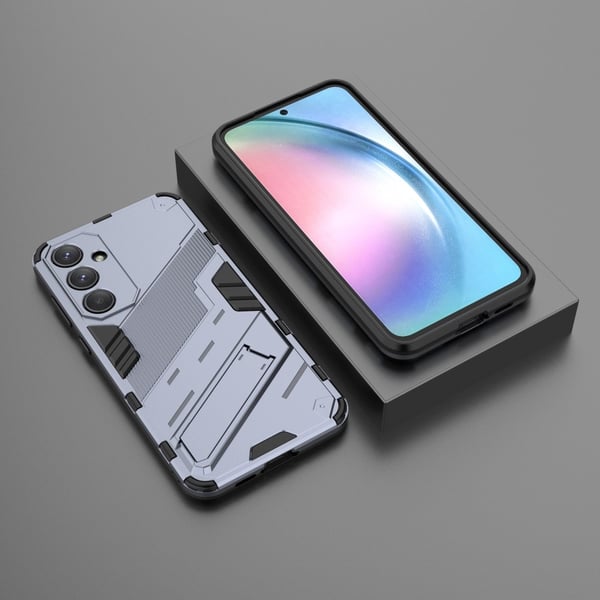 Støtsikkert hybriddeksel med et moderne preg for Samsung Galaxy A55 - Mørkeblå
