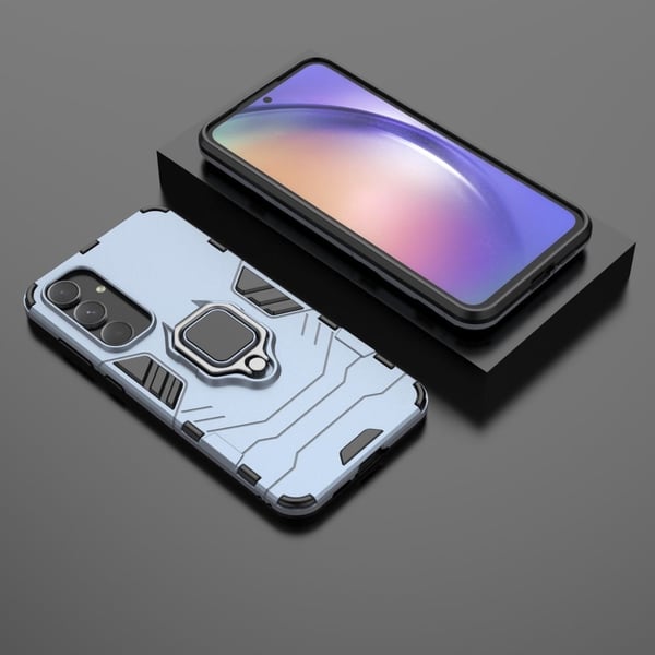 Iskunkestävä Samsung Galaxy A55 Panther-kuoret - Sininen