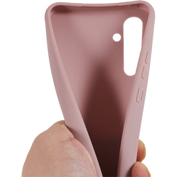 Tynt TPU-deksel med matt finish og justerbar stropp for Samsung Galaxy A35 - Mørkerosa