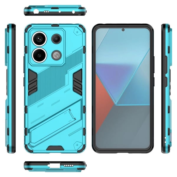 Støtsikkert hybriddeksel med et moderne preg for Xiaomi Redmi Note 13 Pro 5G - Babyblå