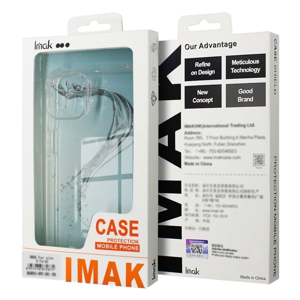 IMAK Airbag Cover for Realme 11 5G / Realme 11x / Realme C67 / Realme Narzo 60x - Gjennomsiktig