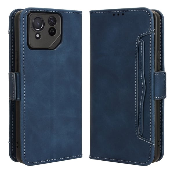 Modernt Asus ROG Phone 8 Pro fodral med plånbok - Blå Modernt Asus ROG Phone 8 Pro fodral med plånbok - Blå
