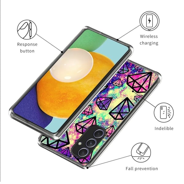 Deco Samsung Galaxy A34 5G deksel - Diamanter
