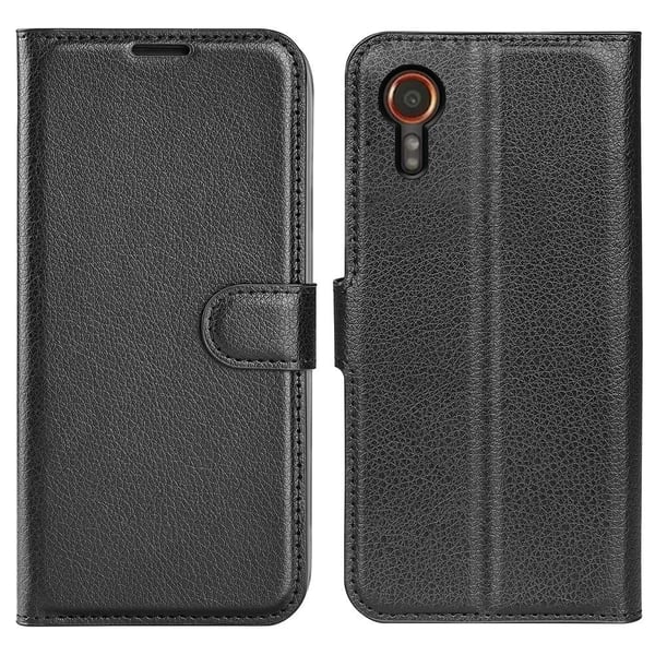 Klassisk Samsung Galaxy Xcover 7 flip etui - Sort