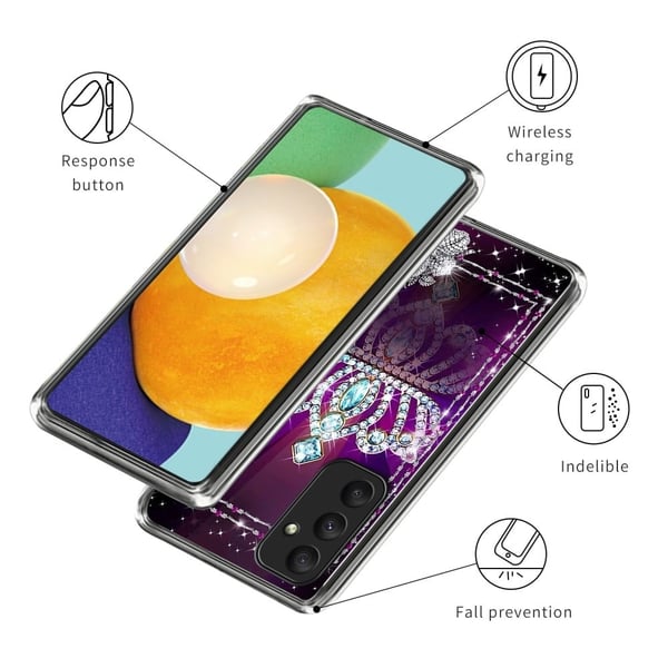 Deco Samsung Galaxy A55 deksel - Diamantkrone