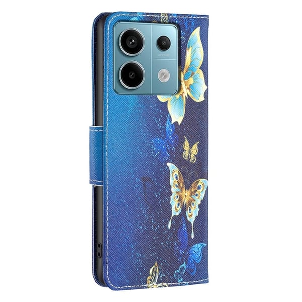 Wonderland Xiaomi Redmi Note 13 Pro 5G  flip-etui - Gylne Sommerfugler
