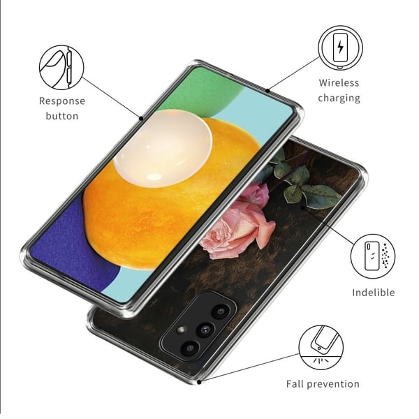 Deco Samsung Galaxy A15 deksel - Rose
