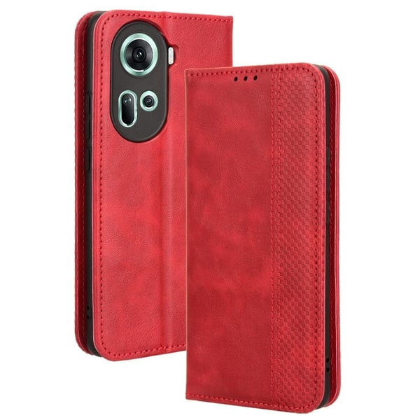 Bofink Vintage Oppo Reno11 lærveske - Rød