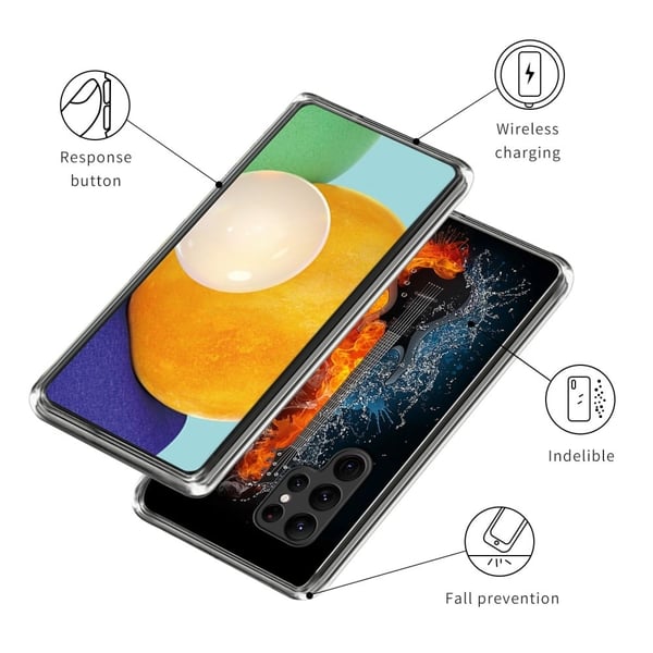 Deco Samsung Galaxy S24 Ultra kotelot - Ice Ja Tuli Kitara