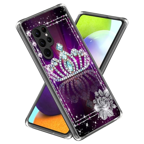Deco Samsung Galaxy S24 Ultra deksel - Diamantkrone Deco Samsung Galaxy S24 Ultra deksel - Diamantkrone