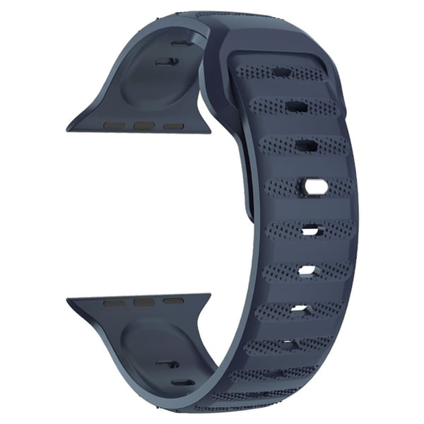 Apple Watch Series 49mm - 45mm - 44mm - 42mm Universal Fluororubber Watch Band - Blå