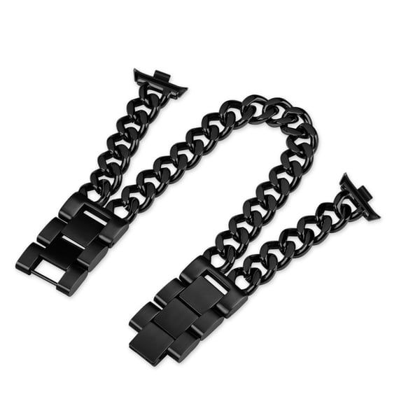 Xiaomi Smart Band 8 Pro Double-Circle Band rustfritt stål klokkerem - Svart