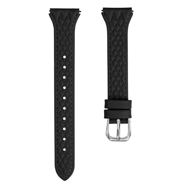 Samsung Galaxy Watch4 / Watch4 Classic / Watch4 Active / Watch 5 / 5 Pro Top-Layer Cow Leather Watch Band - Sort Samsung Galaxy Watch4 / Watch4 Classic / Watch4 Active / Watch 5 / 5 Pro Top-Layer Cow Leather Watch Band - Sort