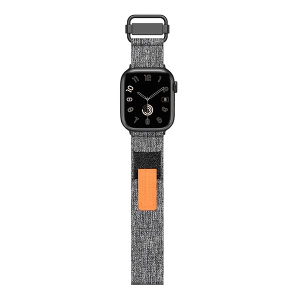 Apple Watch Series 49mm - 45mm - 44mm - 42mm Universal Nylon Watchband - Lysegrå