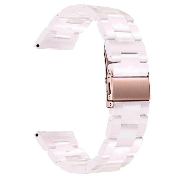 Donerton Resin Watch Band Vanntett Smart Watch Strap - Lyserosa