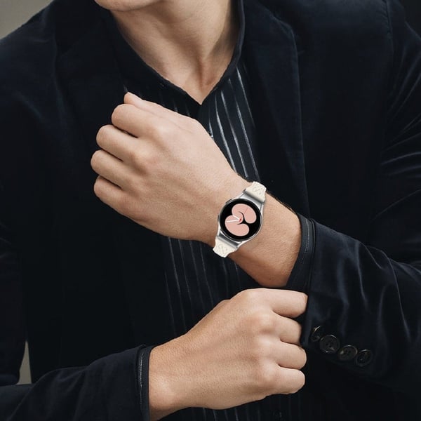 Samsung Galaxy Watch4 / Watch5 / Watch4 Classic / Watch4 Active / Watch5 Active / Watch5 Pro Rhombus Watchband - Aprikos