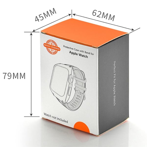 Apple Watch Series 41mm - 40mm - 38mm Universalklokkearmbånd ripebestandig armbånd med etui - Militærgrønn