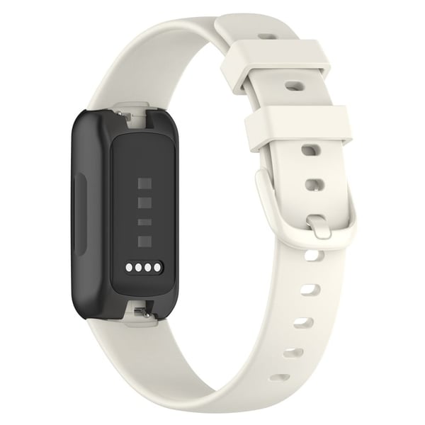 Fitbit Inspire 3 Silikonklokkearmbånd Myk erstatningsrem, str: S - Aprikos