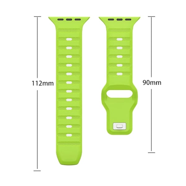 Apple Watch Series 41 mm - 40 mm - 38 mm Universalarmbånd Fluorgummi-klokkeremmer - Stjernelys