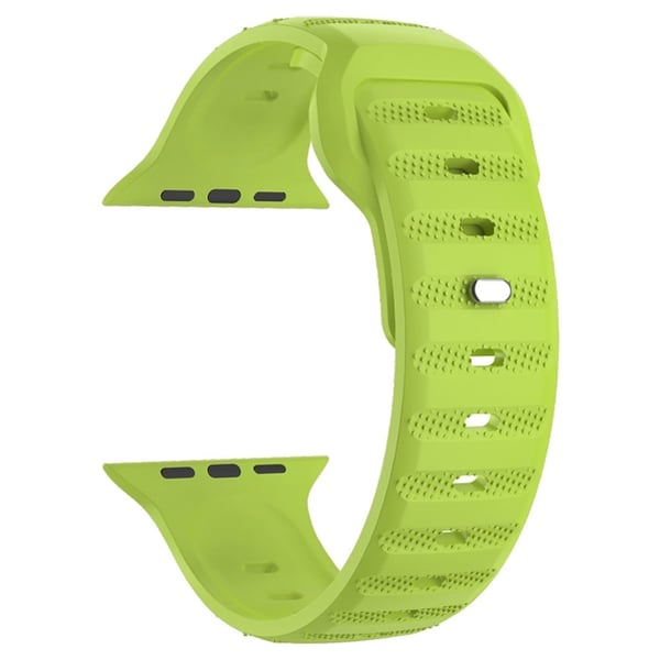 Apple Watch Series 41 mm - 40 mm - 38 mm Universalarmbånd Fluorgummi-klokkeremmer - Fluorescerende Grønn