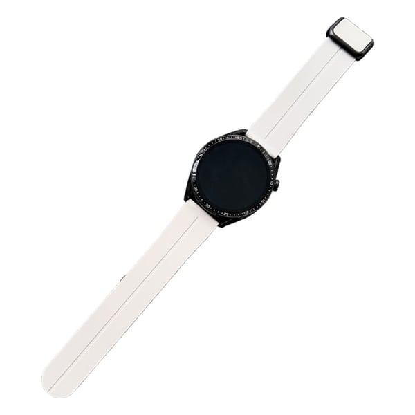 Samsung Gear S3 Classic / Garmin Vivoactive 4 silikoni magneettinen hihna 22mm kellonauha - Starlight