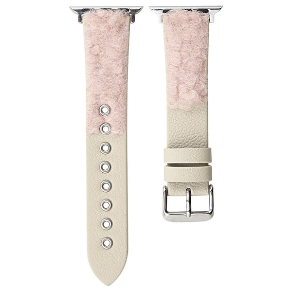Apple Watch Series 49mm - 45mm - 44mm - 42mm Universal Universal klokkerem i ekte okselær - Rosa