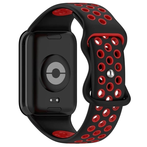 KALEBOL KLB-SSGJ-002 Xiaomi Smart Band 8 Pro / Redmi Watch 4 Silikonrem med to farger - Svart + Rød