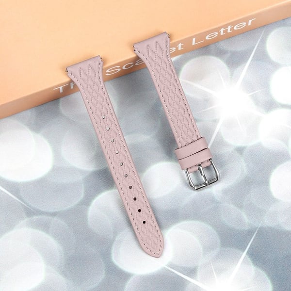 Garmin Vivomove 3 / GarminMove 3 Urrem Top-Layer Cow Leather Watchband - Lyserød