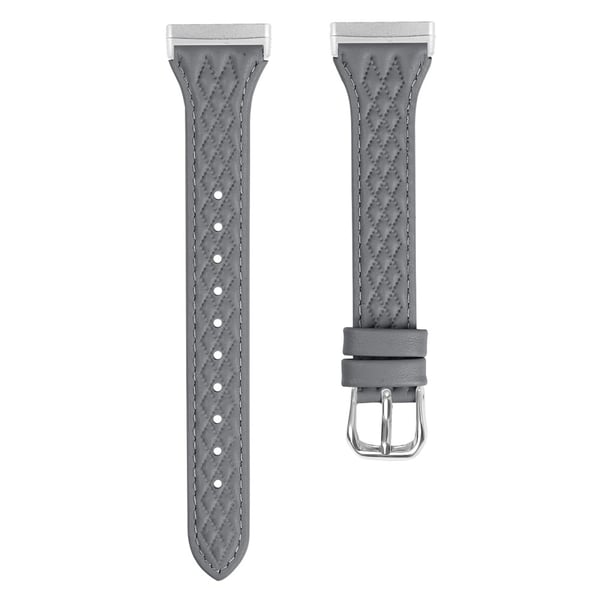 Fitbit Versa 3 / Sense Topplagsklokkerem i okselær med rombedesign - Grå