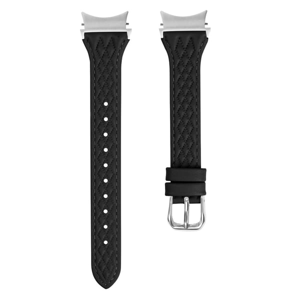 Samsung Galaxy Watch6 40mm / 44mm / Watch6 Classic 43mm / 47mm Urrem Top-Layer Cow Leather Watchband - Sort