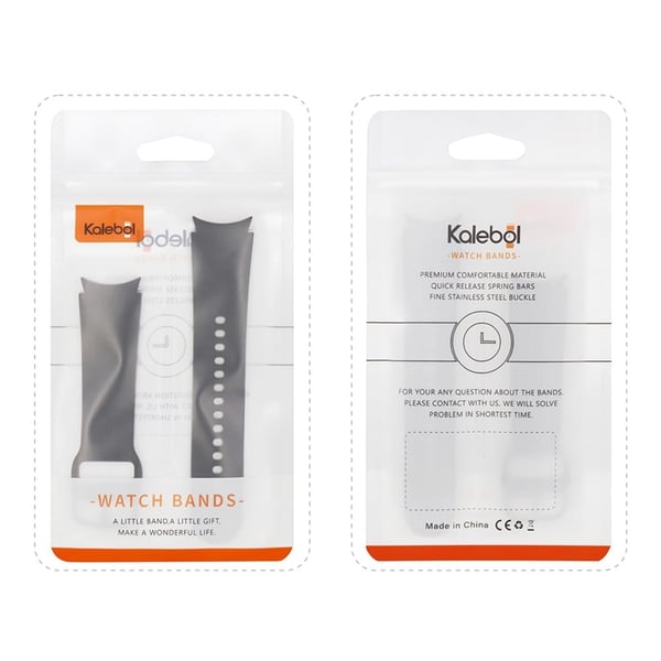 KALEBOL KLB-SSGJ-001 Xiaomi Smart Band 8 Silikonklokkebånd Vanntett reim - Blå + Hvit