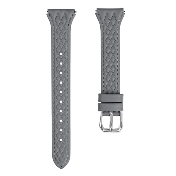 Garmin Vivomove HR / Vivomove Rhombus Design Top-layer Cow Leather Watch Armbånd Armbånd - Grå