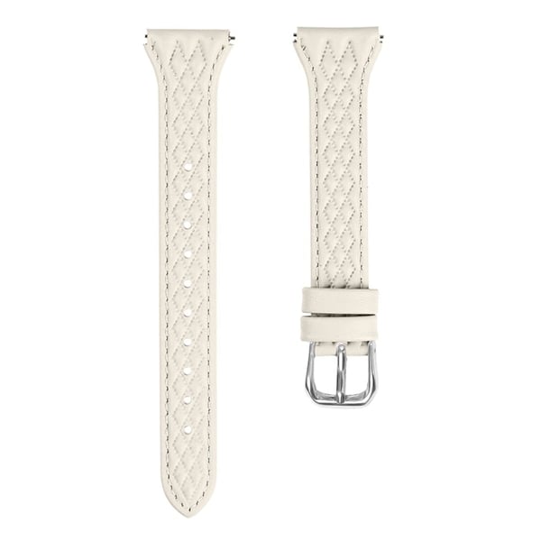Ægte okselæderrem Garmin Forerunner 645 / 645 Music Rhombus Imprinted Watch Strap - Aprikos Ægte okselæderrem Garmin Forerunner 645 / 645 Music Rhombus Imprinted Watch Strap - Aprikos