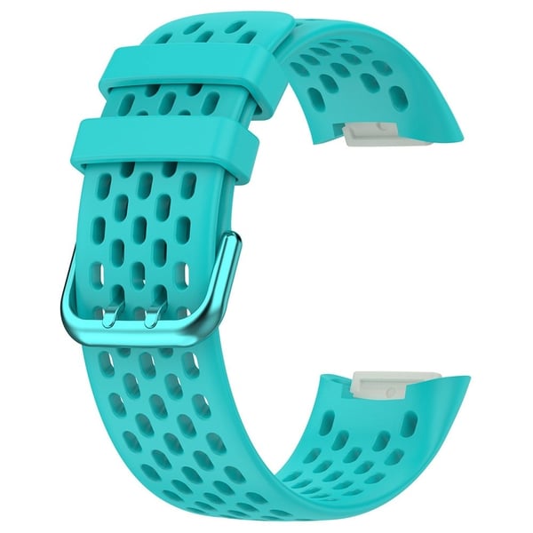 Fitbit Charge 6 / Charge 5 udskiftningsarmbånd Åndbar silikone smartwatch-rem - Blågrøn