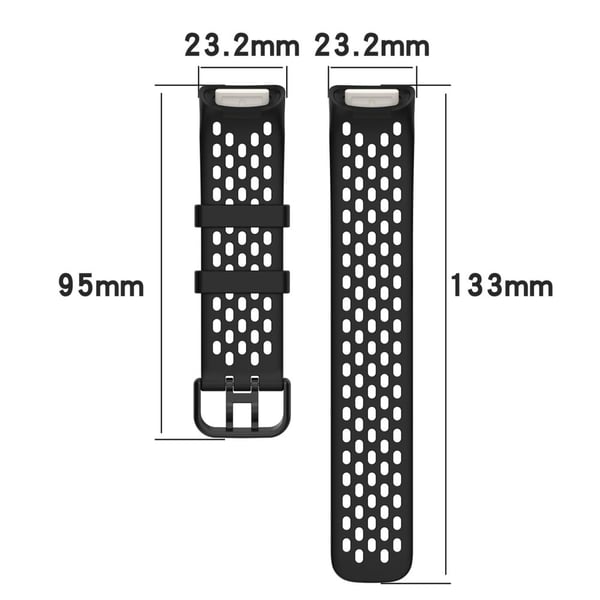 Fitbit Charge 6 / Charge 5 erstatningsarmbånd for smartklokkearmbånd i pustende silikon - Blågrønn
