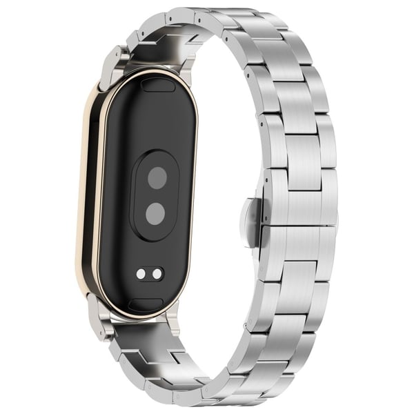 Xiaomi Smart Band 8 Titanium Metal Strap Armbåndklokke Armbånd Armbånd Erstatning - Sølv 1