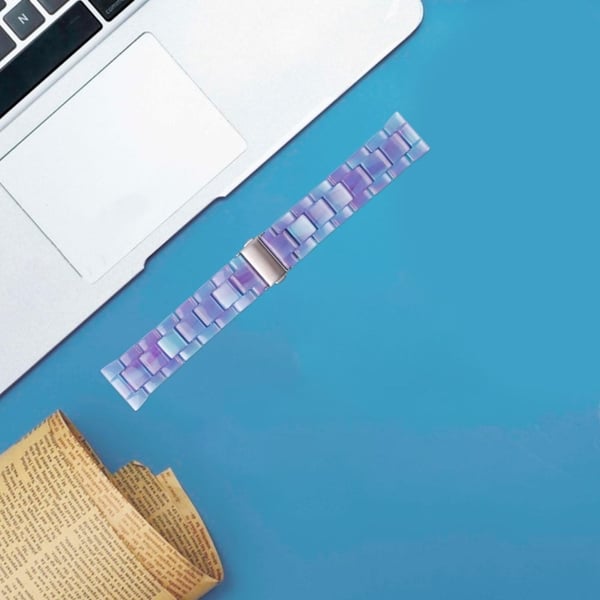 FITVII Resin Watch Band Vanntett erstatningsklokkerem - Blått Fantom