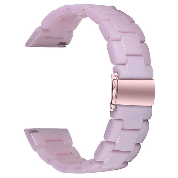 FITVII Resin Watch Band Vanntett erstatningsklokkerem - Lyselilla