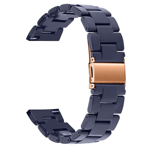 Resin Band Popglory Smart Watch Replacement Strap - Midnattsblå