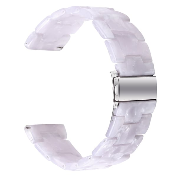 Resin Band Popglory Smart Watch Replacement Strap - Glitter Hvit