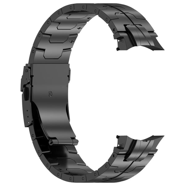 Samsung Galaxy Watch6 40mm 44mm / Watch6 Classic 43mm 47mm rustfritt stålarmbånd klokkerem med kontakt - Svart
