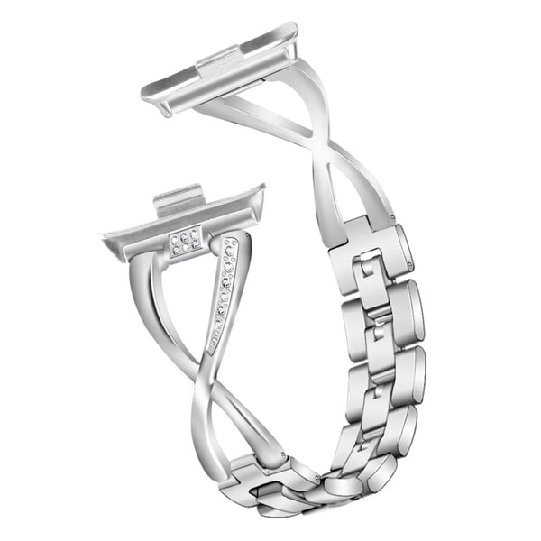 Sinklegert klokkerem Xiaomi Redmi Watch 4 Bling Rhinestone Decor Armbånd - Sølv