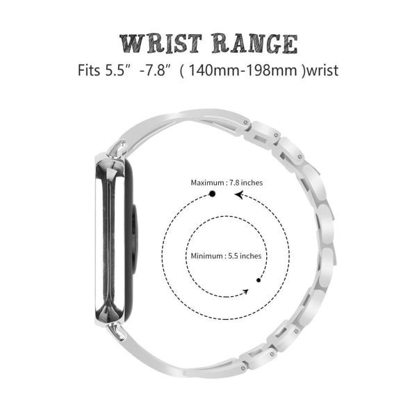 Sinklegert klokkerem Xiaomi Redmi Watch 4 Bling Rhinestone Decor Armbånd - Sølv