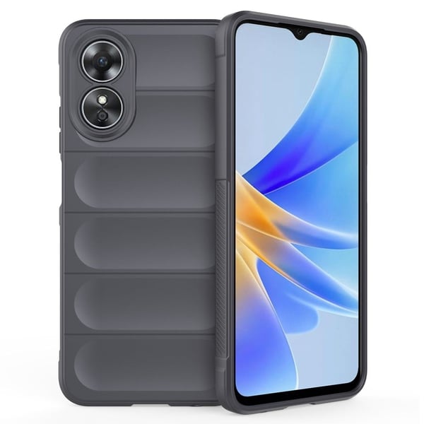 Deksel med mykt grep for Oppo A17 - Mørkegrå