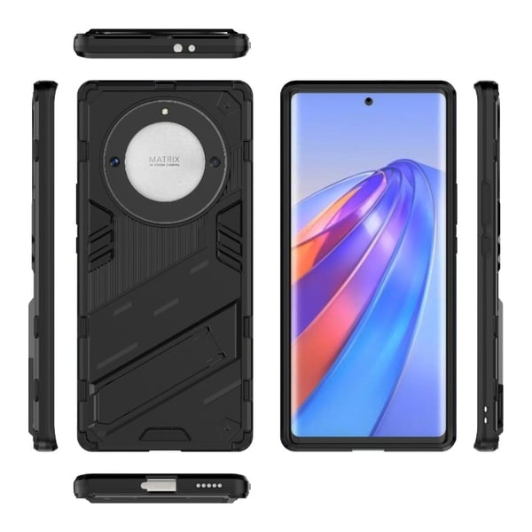 Støtsikkert hybriddeksel med et moderne preg for Honor Magic5 Lite / Honor X9a / Motorola Moto X40 - Svart